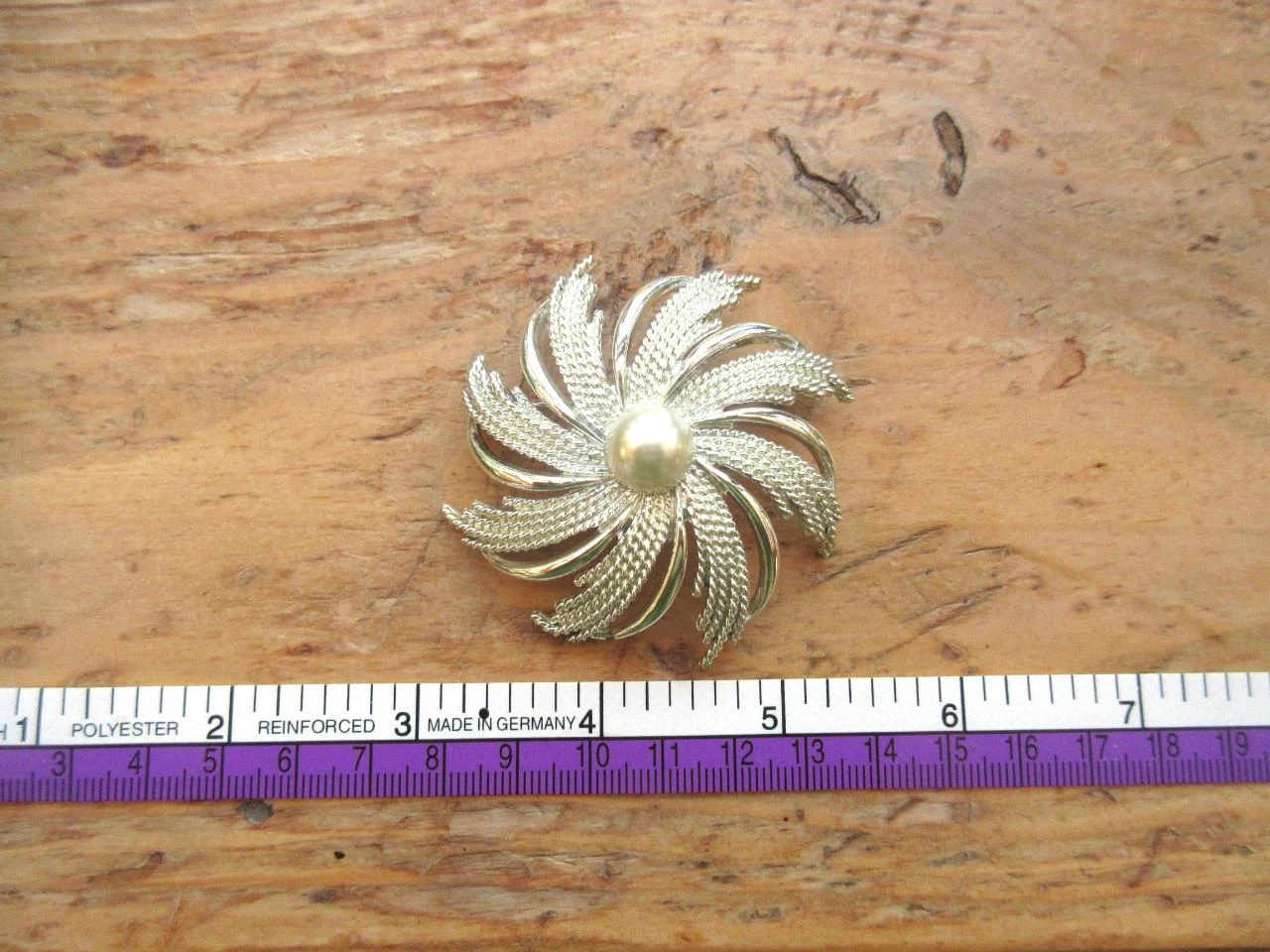 A beautiful silver flower-shaped brooch, signed Sarah Cov, retro.. – photo 8